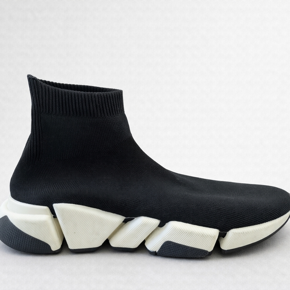Balenciaga Men's Black Sock Sneakers - Picture 2 of 5